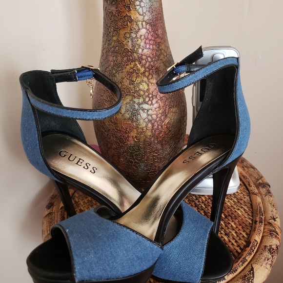 Beautiful Guess Jean Heels - Picture 2 of 3